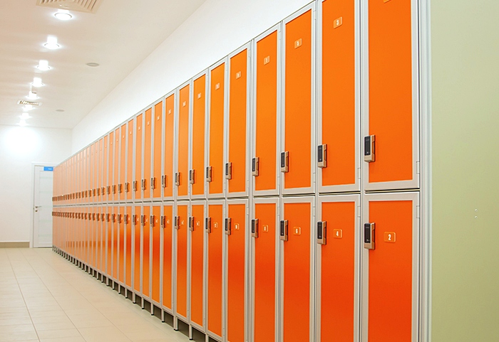  Lockers for changing rooms